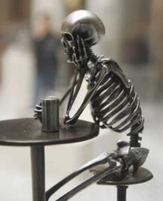 Skeleton Drinking Beer Coffee Art Sculpture Skull Starbucks.jpg